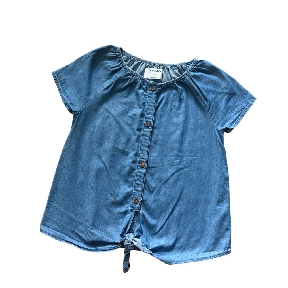 Blue Denim Chambray Kids Top